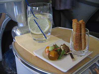 ANA Food NRT-LHR in Biz Jan 2008