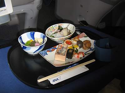 ANA Food NRT-LHR in Biz Jan 2008