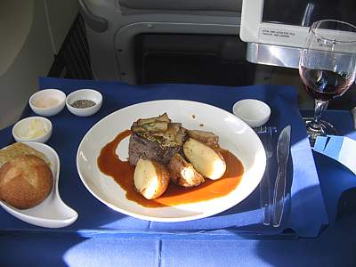 ANA Food NRT-LHR in Biz Jan 2008