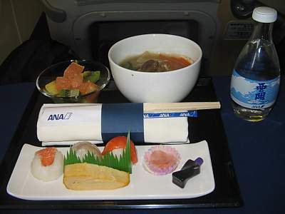 ANA Food NRT-LHR in Biz Jan 2008