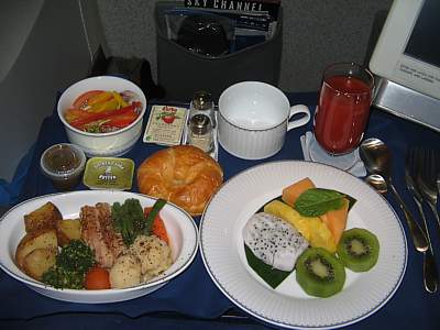 ANA Food SIN-NRT in Biz Jan 2008