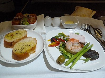 Air China inflight meals Business Class - July 2013