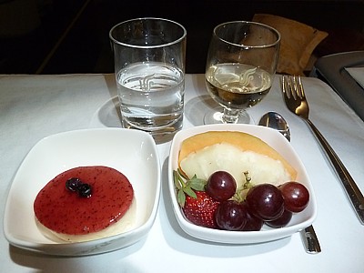 Air China inflight meals Business Class - July 2013