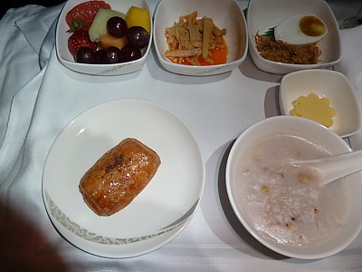 Air China inflight meals Business Class - July 2013