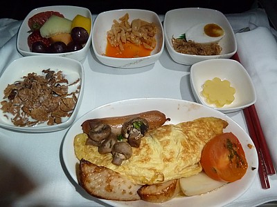 Air China inflight meals Business Class - July 2013