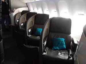 Air New Zealand Boeing 747 Business class Sept 2009
