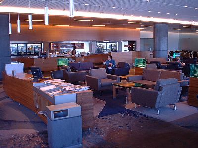 Sydney Air New Zealand koru club business class lounge Oct 2003