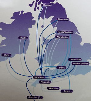 Air Southwest Route Map Jan 2011