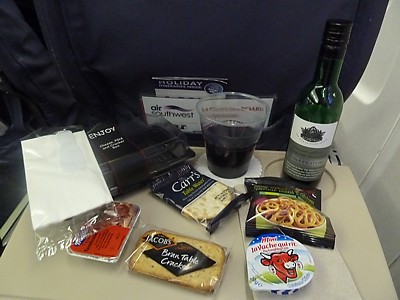 Air Southwest Inflight food NQY-LGW Jan 2011