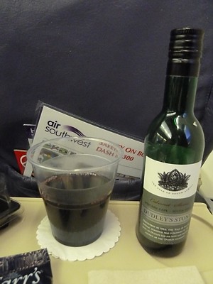 Air Southwest Inflight drink NQY-LGW Jan 2011