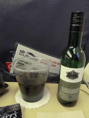 Air Southwest Inflight drink NQY-LGW Jan 2011