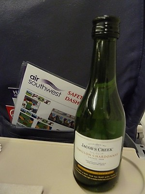 Air Southwest Inflight drink NQY-LGW Jan 2011
