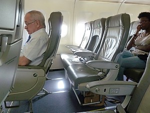 Alitalia economy class seat