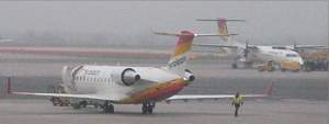 Canadair Regional Jet & Dash 8 at Vienna Oct 2004