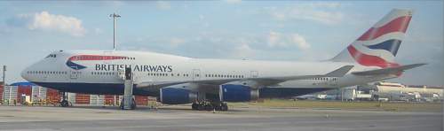 BA 747-400 at LHR August 2005