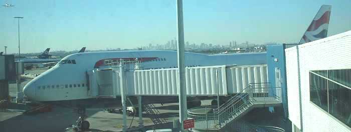 BA 747 at Sydney