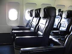 British Airways Seats on a BA A320 LHR-DUS April 2005
