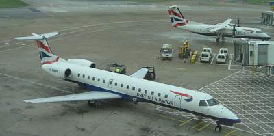 BA Dash 8 & Embraer at Manchester Dec 2005