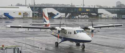 British Airways Twin Otter at Glasgow Dec 2005