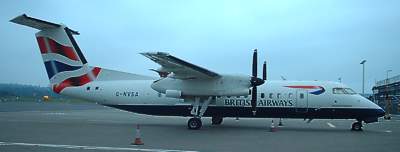 BA Q400 at Southampton August 2004