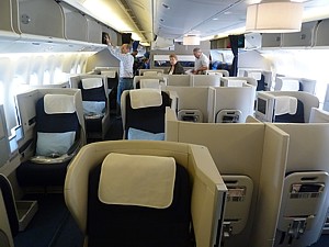 British airways 744 business class