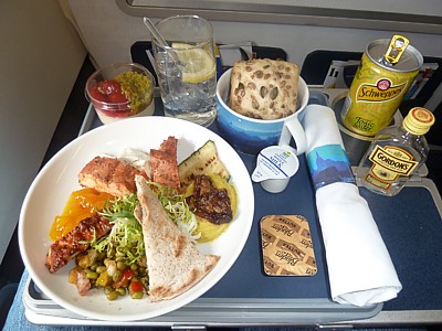 BA lunch MUC to LHR July 2014