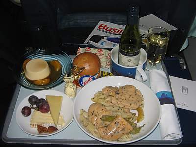 BA dinner LHR to ATH July 2008