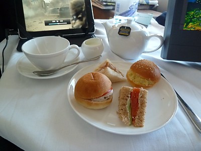 British Airways First Class Food DXB-LHR Nov 2011