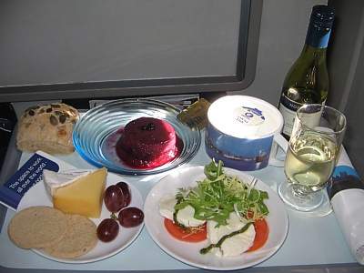 BA dinner LHR to ATH March 2007