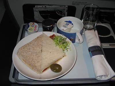 BA lunch LHR to DUS Nov 2006