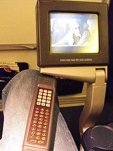 British Airways Boeing 777 Screen and handset (non-Avod) March 2009