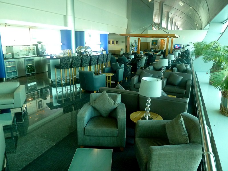 Dubai British Airways Business Class Lounge. Click here for next image.