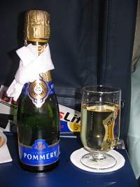 Pommery Sparkling Wine ATH-LHR Aug 2008