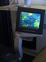 WTP video screen in a bulkhead seat April 2006