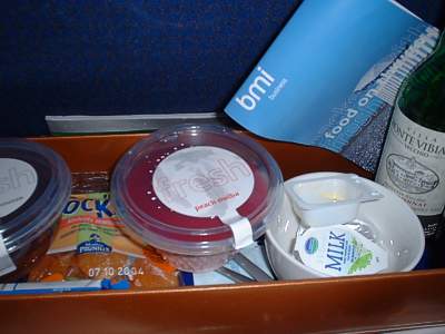 bmi Dinner from Venice to LHR Nov 2003