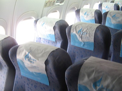 Bangkok Airways Airbus A320 seats Oct 2004