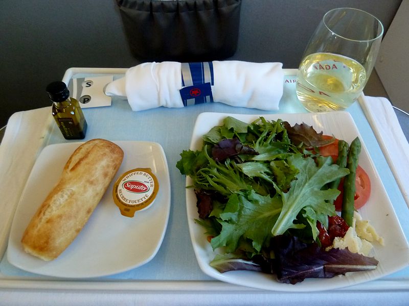 Air Canada Inflight Meal Business Class YYZ YVR Aug 2012