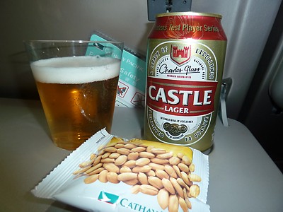 Cathay Pacific Inflight drink Jan 2011