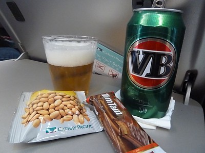 Cathay Pacific Inflight drink Jan 2011