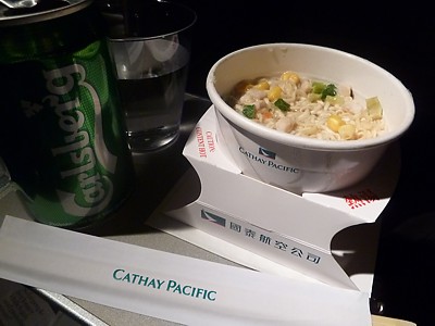 Cathay Pacific Inflight food HKG to SYD Jan 2011