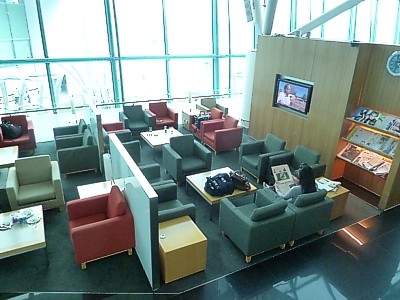 Singapore Skyview Lounge Cathay Pacific Singapore lounge Nov 2011