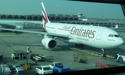 Emirates A330 at Dubai Nov 2011