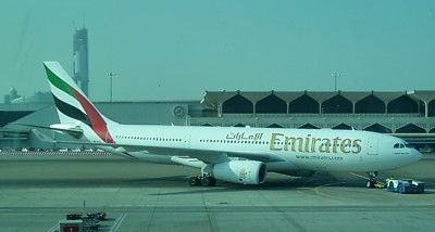 Emirates A330 at Dubai Nov 2011