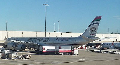 Etihad A340 Sydney