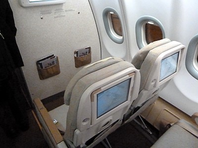 Etihad A340 Bulkead Seats Economy