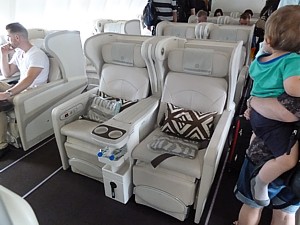Fiji Airways Business Class seats