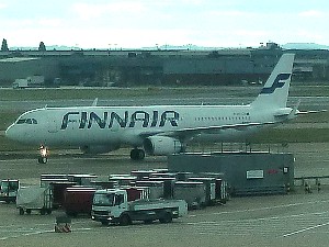 Finnair A320 at London Heathrow