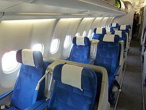 Finnair Business Class Cabin