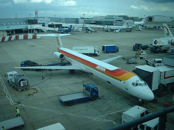 Iberia MD87 at London Heathrow June 04