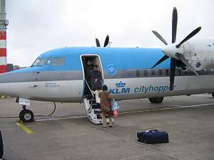 KLM Focker 50 at Amsterdam March 2005
